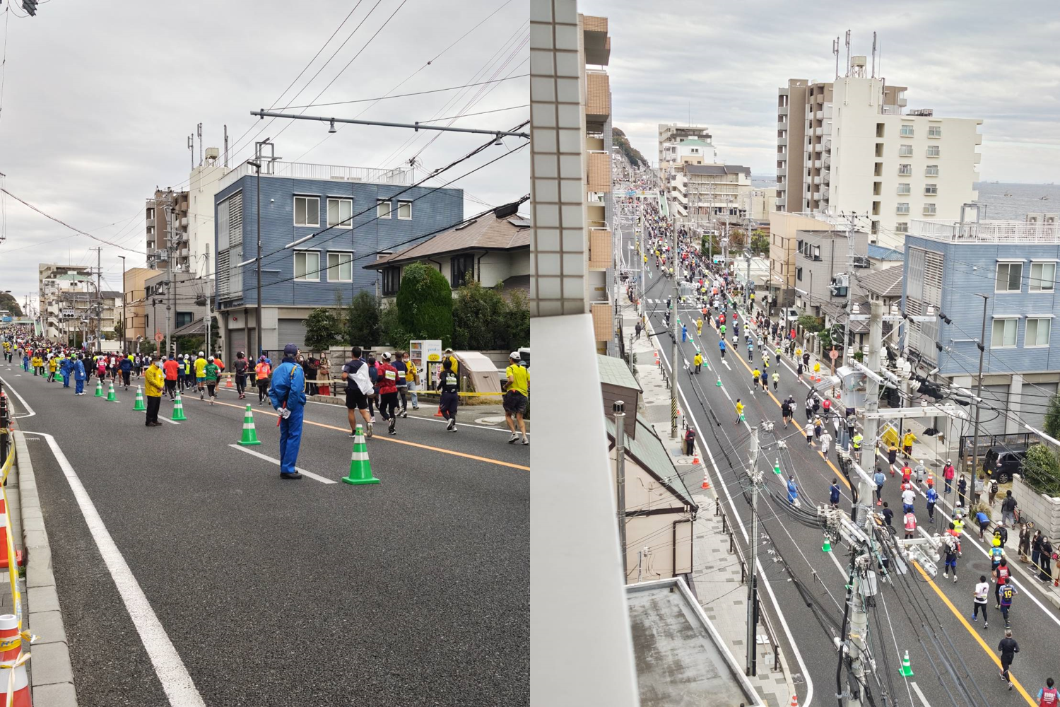 本日、ボールデイの目の前の国道２号線は通行規制され、第10回神戸マラソンが開催されています。今年は何もできませんでしたが、来年のために５階ベランダから拝見しております。