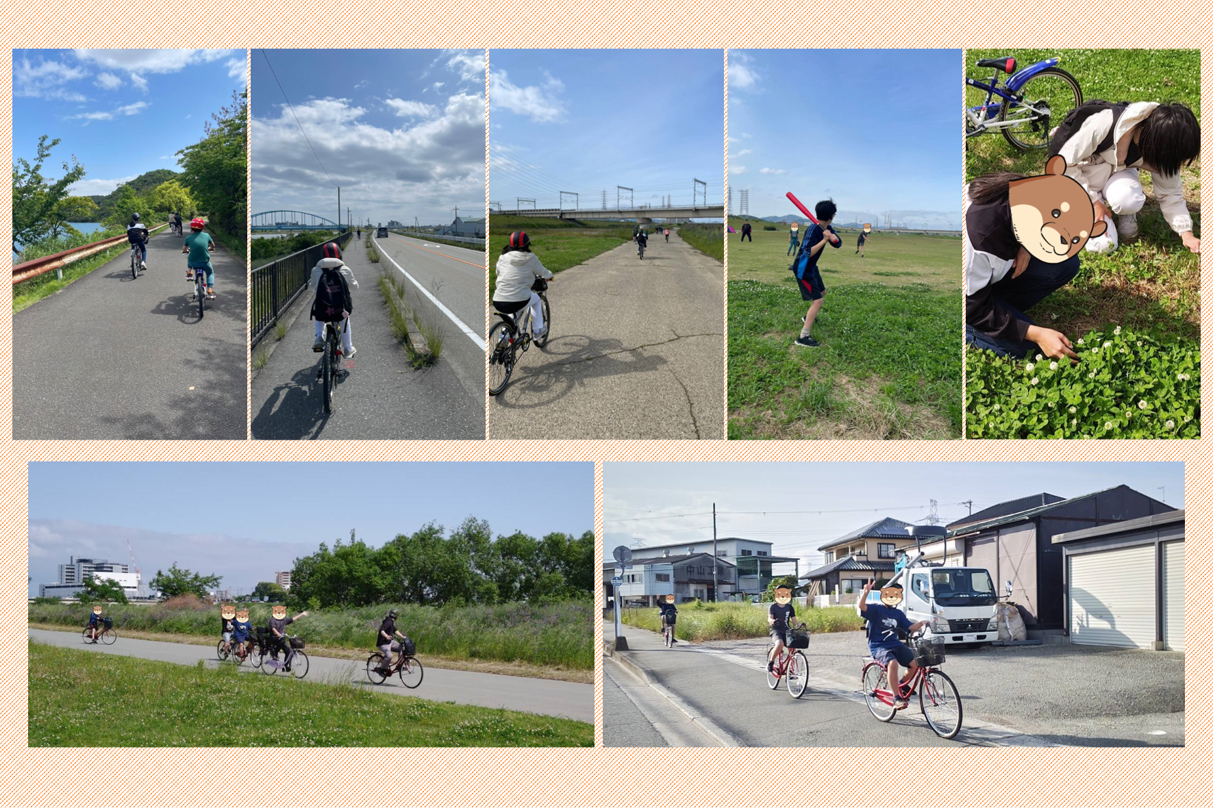 加古川の河川敷へサイクリングに行ってきました。
